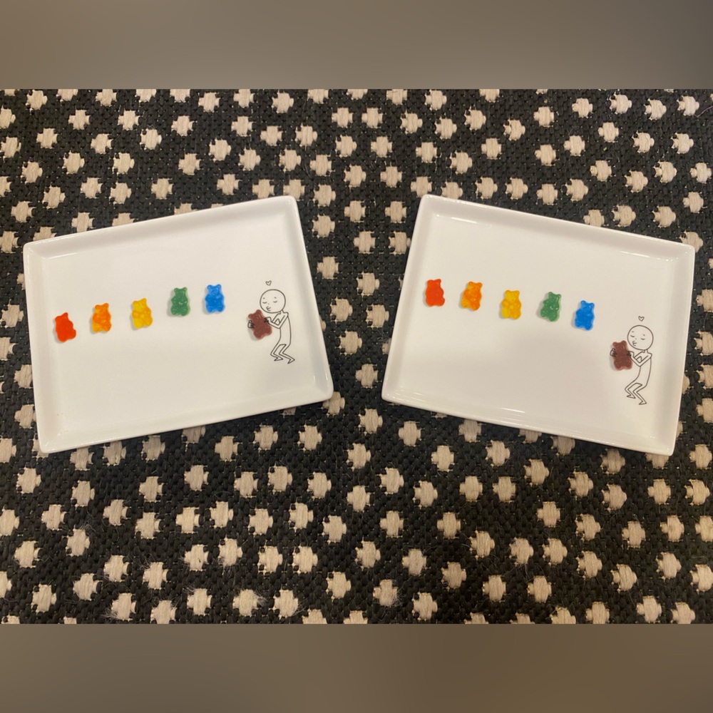CB2 Oliver Pride Gummy Bear Plates